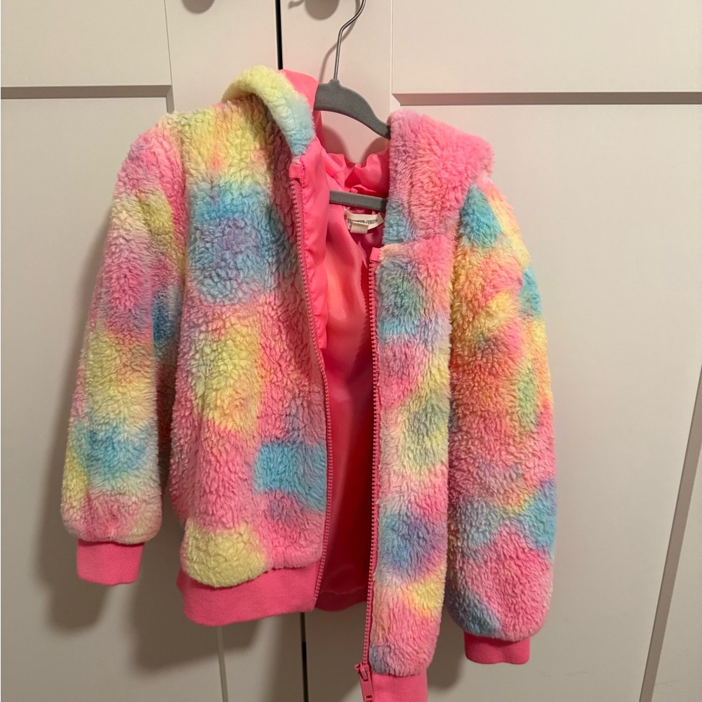 Tucker + Tate Pastel Tie-Dye Sherpa Jacket